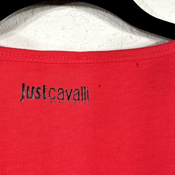 Just Cavalli Beachwear Red Palm Tree Tee - Picture 9 of 10